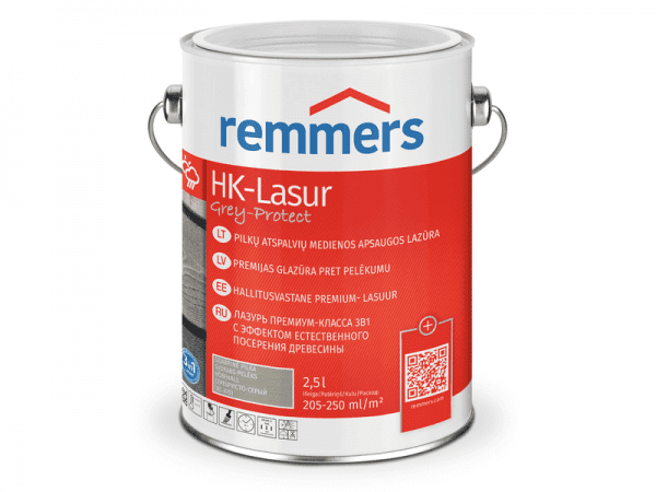 Medienos dažai Remmers | HK Lasur Grey Protect